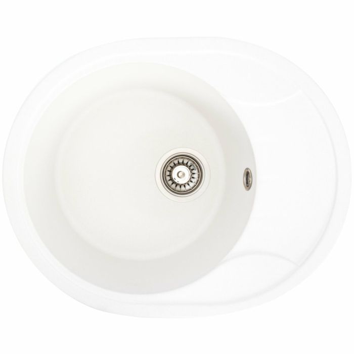 Гранітне миття для кухні Platinum 5847 ONYX матове (біле), L