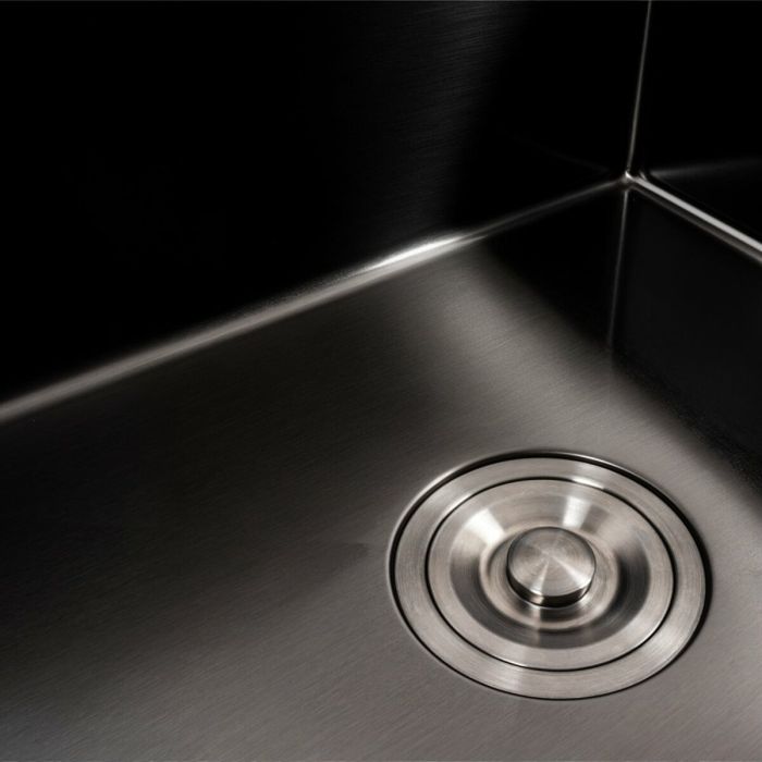 Кухонна мийка СМ 78*50 L PVD чорна Platinum Handmade (круглий сифон 3.0/0.8)