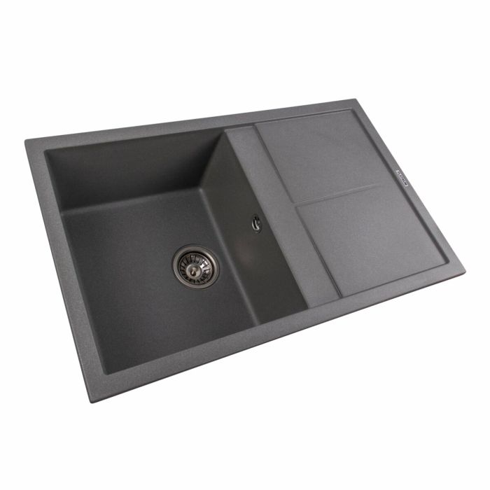 Гранітне миття для кухні Platinum 7950 Selena матова Сірий мусон