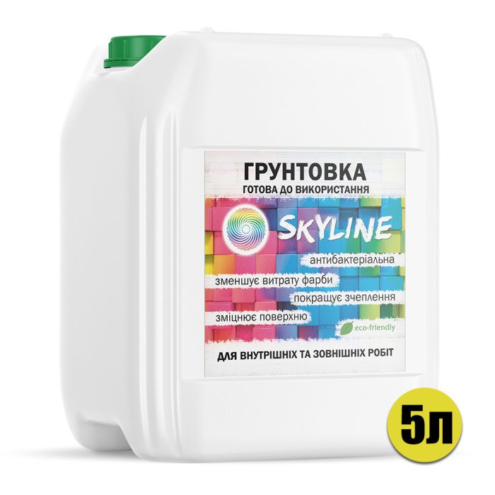 Грунтовка акриловая глубокопроникающая готовая к применению SkyLine 5 л