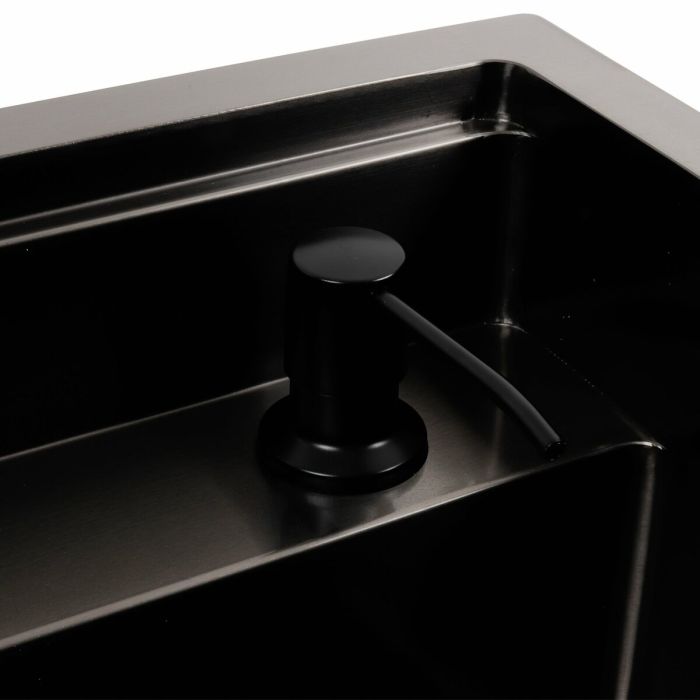 Кухонная мойка скрытая черная Platinum TZ 50*50