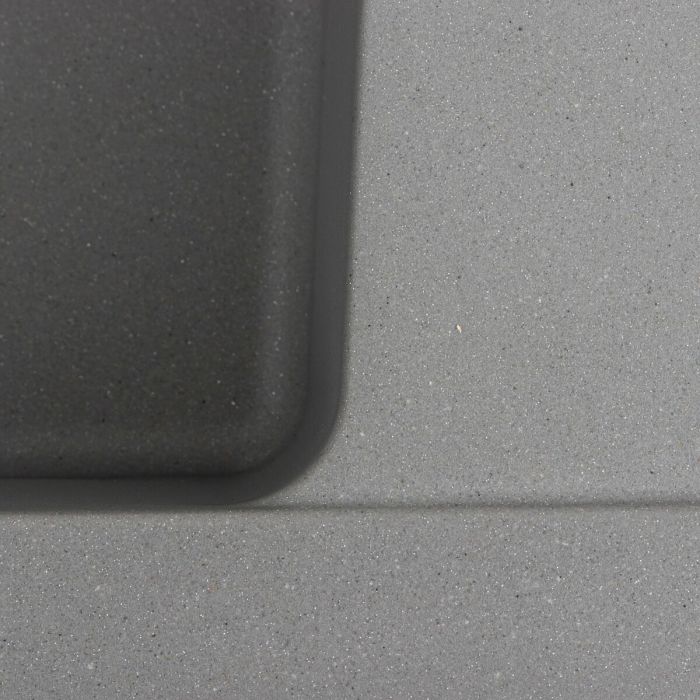 Гранітне миття для кухні Platinum 6250 ZIRKONE матовий Сірий металік