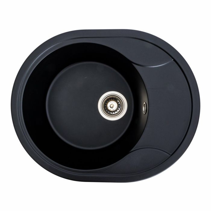 Гранітне миття для кухні Platinum 5847 ONYX матове (чорне), L