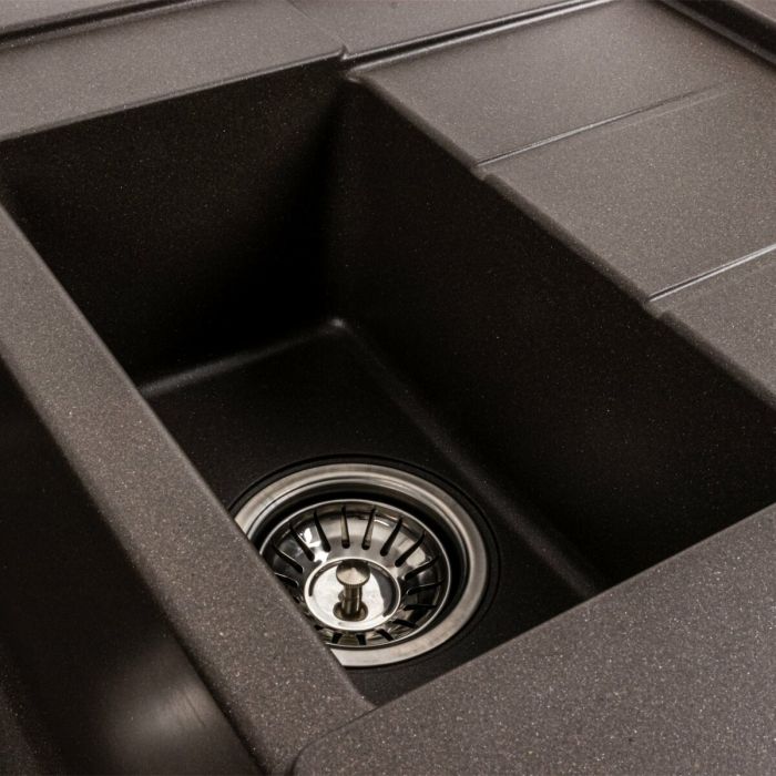 Гранітне миття для кухні Platinum 7850W TOSKANA матова Темна скеля