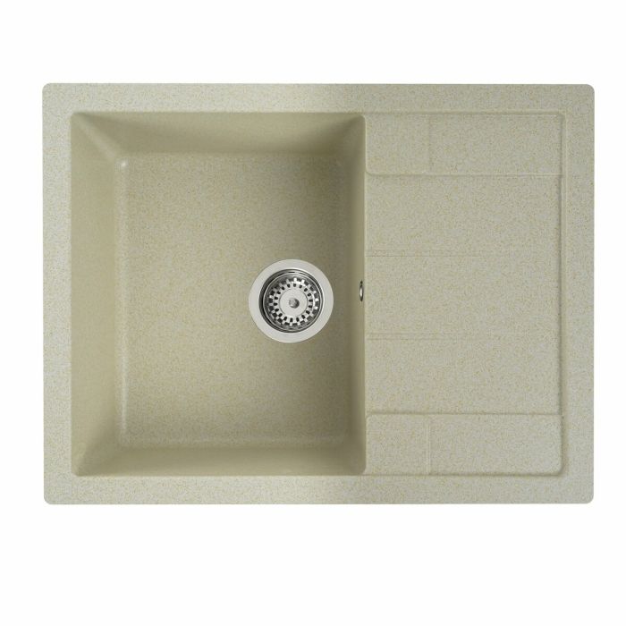 Гранитная мойка для кухни Platinum 6550 INTENSO матовая Песок, L