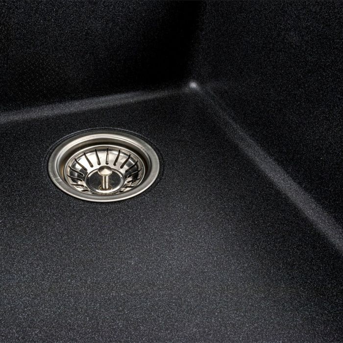 Гранітне миття для кухні Platinum 9950 PANDORA матовий Карбон