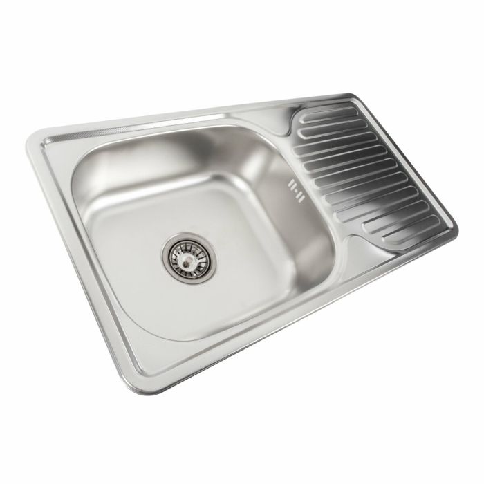 Кухонная мойка из нержавеющей стали Platinum ДЕКОР 7642 (0,8/180 мм)