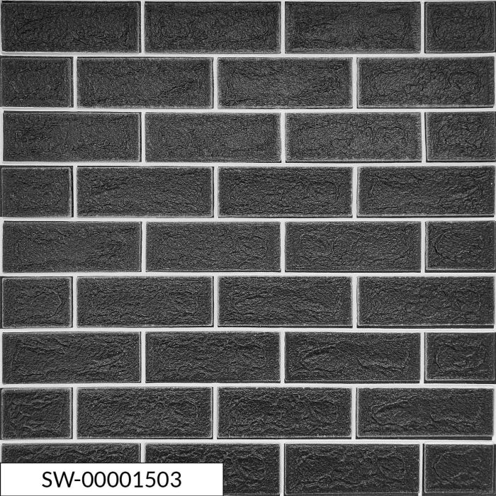 Панель стінова 3D NEW CULTURAL WALL 70*70cm*5mm BLACK+WHITE (D) SW-00001503