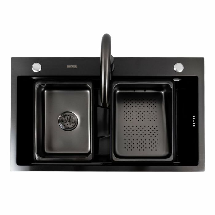 Мийка кухонна чорна PVD CM 75*46B Platinum Handmade