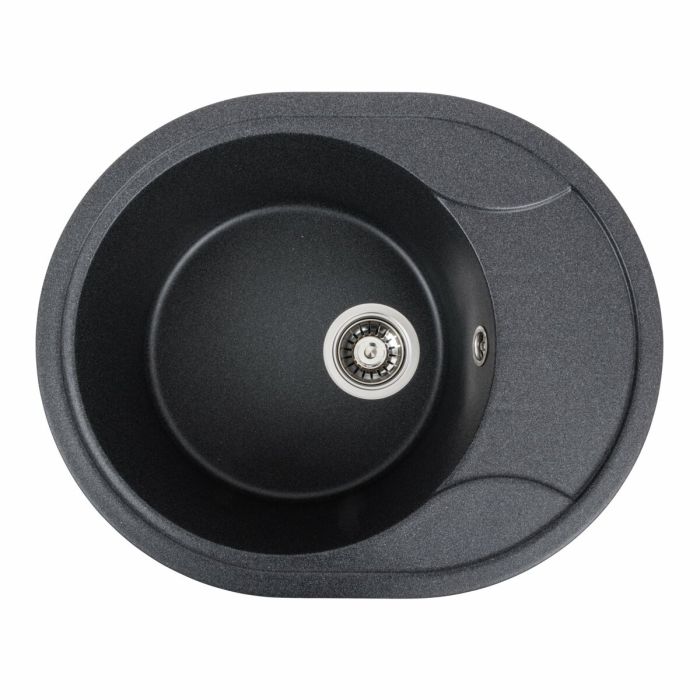 Гранітна мийка для кухні VALESO 5847 ONYX матовий Карбон