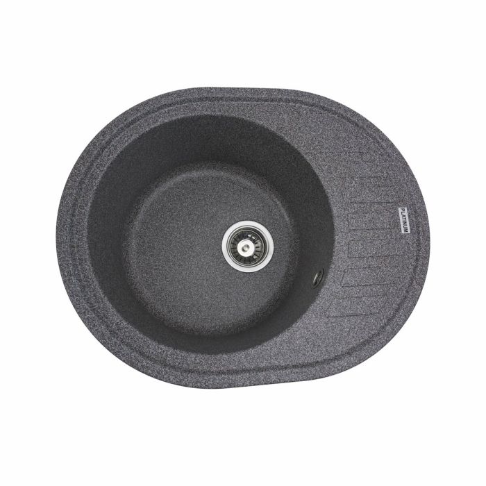 Гранитная мойка для кухни Platinum 6250 SOUL матовая Микс, R
