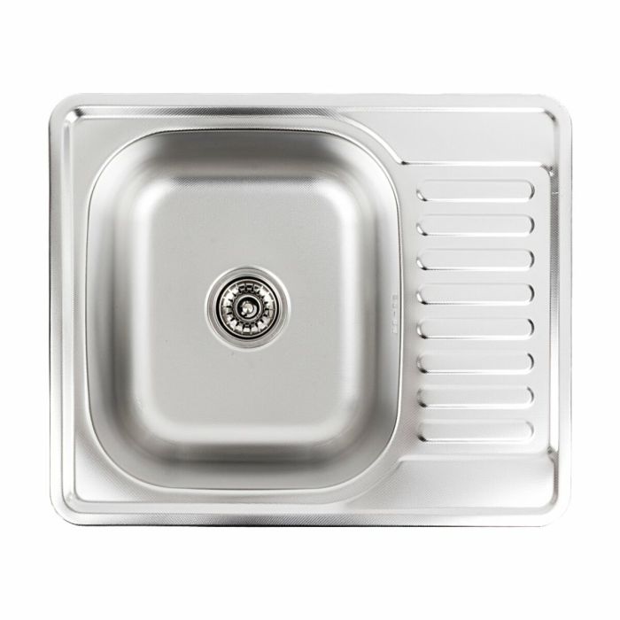 Кухонна мийка з нержавіючої сталі Platinum 5848 ДЕКОР (0,8/180 мм), L