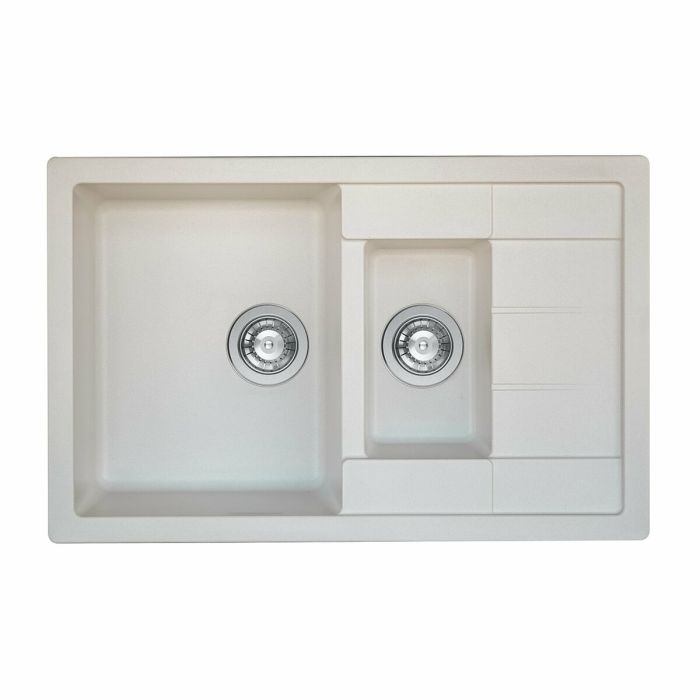 Гранитная мойка для кухни Platinum 7850W TOSKANA матовая Белая, R