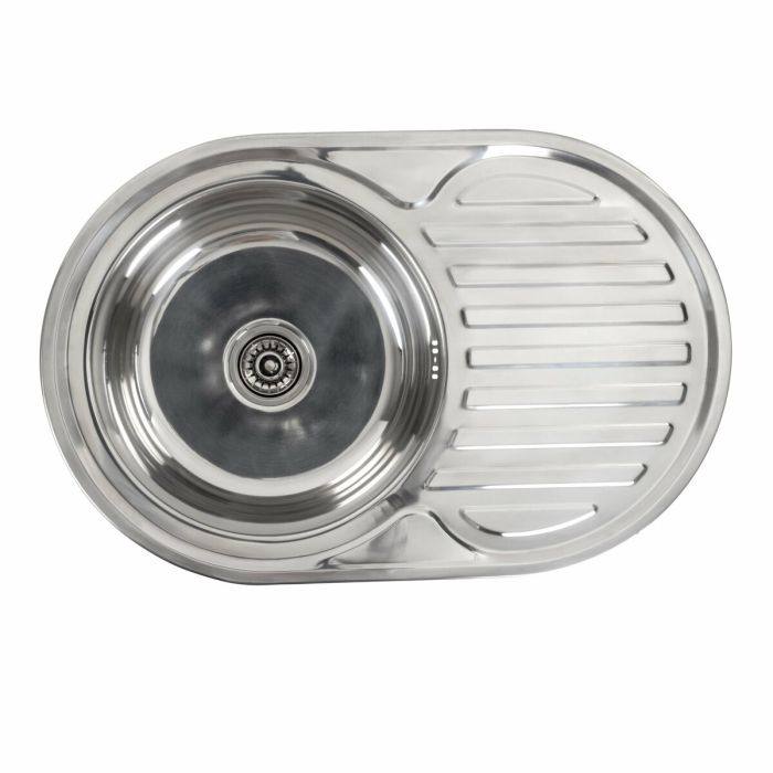 Кухонна мийка з нержавіючої сталі Platinum 7750 ПОЛІРУВАННЯ (0,6/170 мм), R