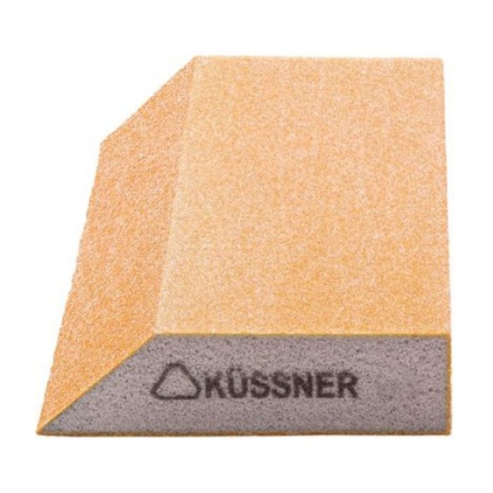 Шліфувальний брусок трапеція губка Kussner Soft P100 еластичний 125x90x25