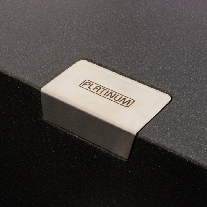 Гранитная мойка для кухни Platinum 8650 DIAMOND матовый Морион