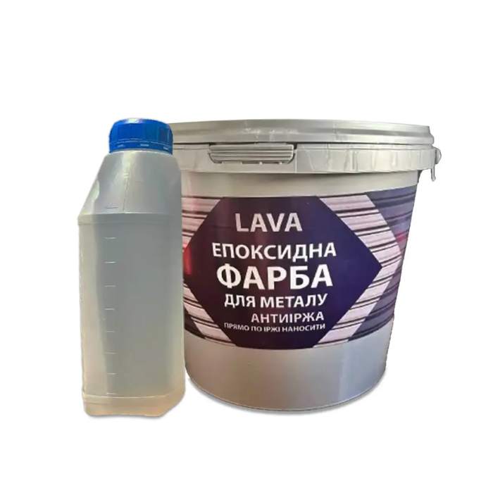 Краска для металла эпоксидная Lava™ 4.5кг RAL 7012 темно-серая (защита от коррозии)