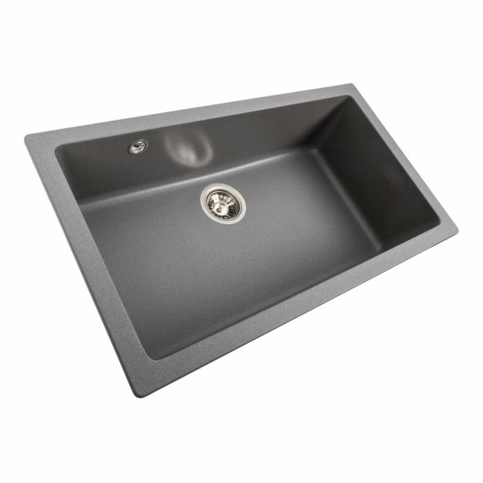 Гранитная мойка для кухни Platinum 7945 Paruana матовая Серый муссон)