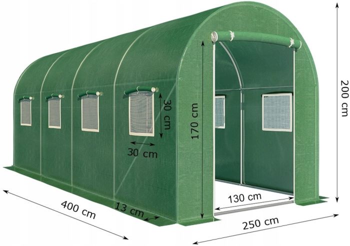 Парник, теплиця 10 м² (400 x 250см) Garden Line Польща