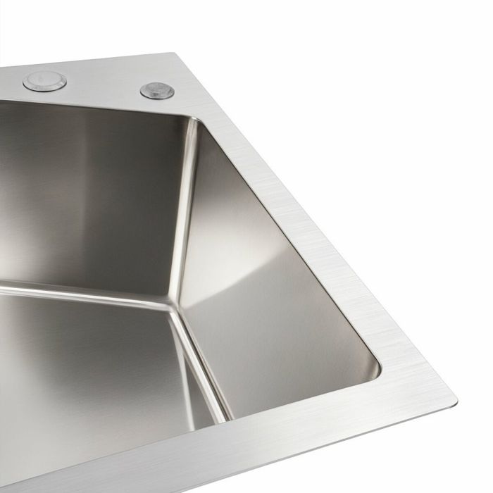 Мойка нержавеющая Platinum Handmade 58*43B HSB (квадратный сифон 3,0/1,0)