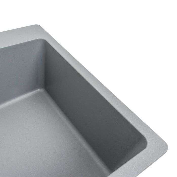 Гранитная мойка для кухни Platinum 7850 Bogema матовая (серый металлик)