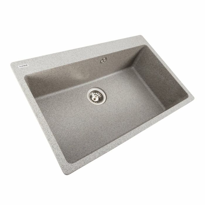 Гранитная мойка для кухни Platinum 7850 Bogema матовая (серая)