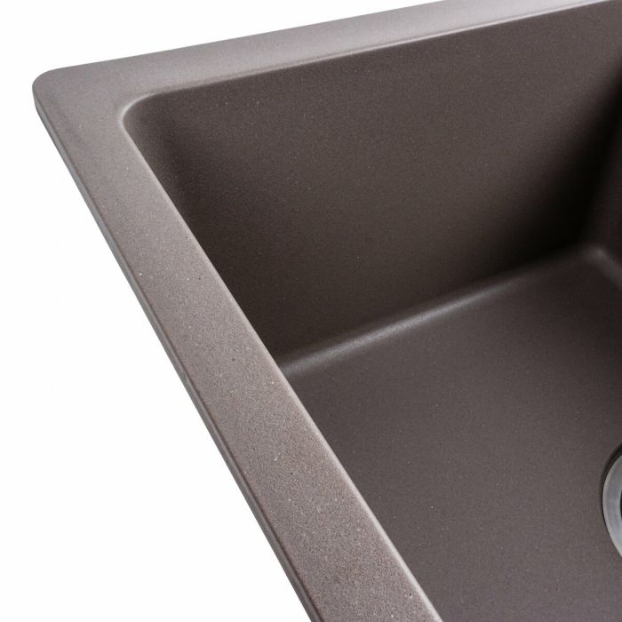 Гранитная мойка для кухни Platinum 6250 ZIRKONE матовая Дюна