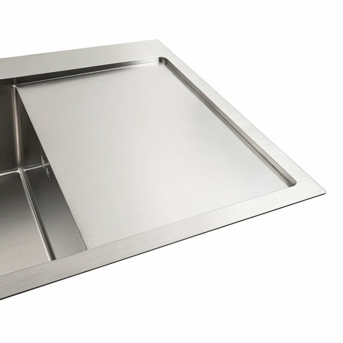 Кухонна мийка нержавіюча сталь 78*48 L Platinum Handmade (два отвори, круглий сифон 3,0/0,8)