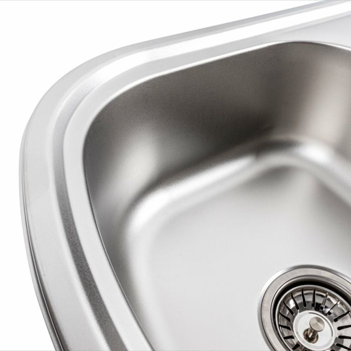 Кухонная мойка из нержавеющей стали Platinum 7749 САТИН (0,8/180 мм)