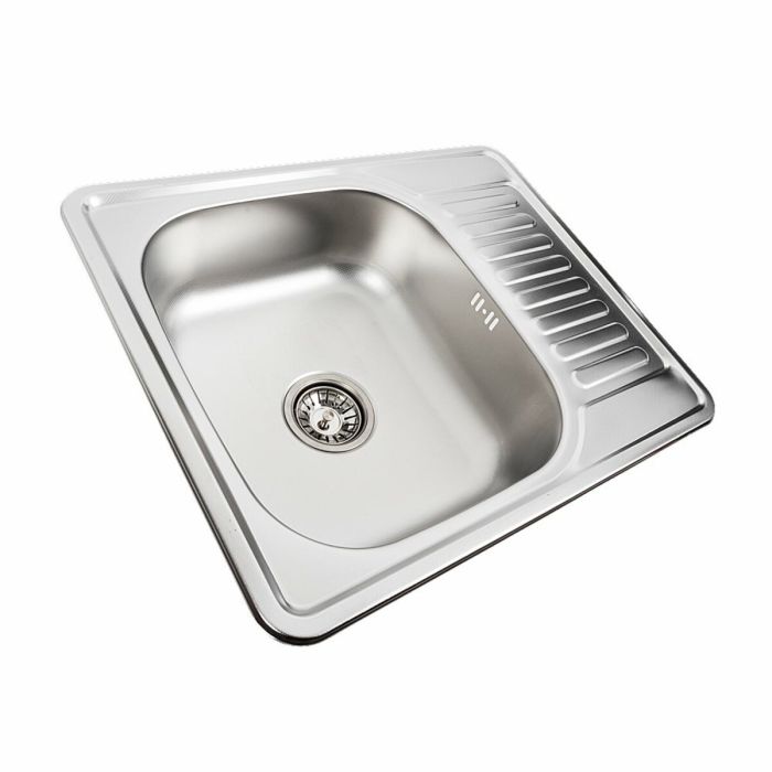 Кухонная мойка из нержавеющей стали Platinum 5848 ДЕКОР (0,6/170 мм), L