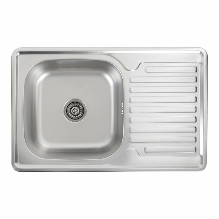 Кухонна мийка з нержавіючої сталі Platinum ДЕКОР 7850 (0,8/180 мм), L
