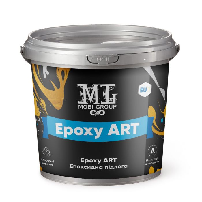 Епоксидна наливна підлога Epoxy ART 4.5 кг Жовта