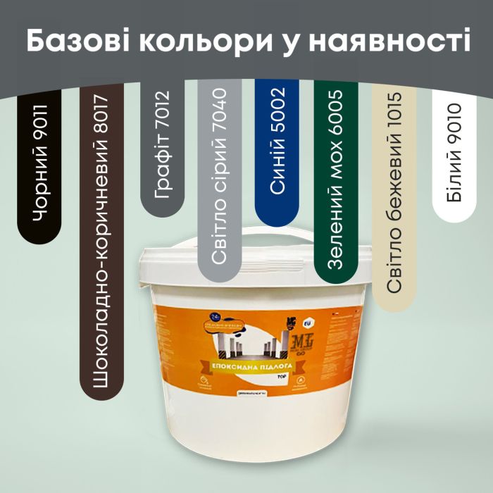 Епоксидна наливна підлога Новачок 10 кг Коричневий