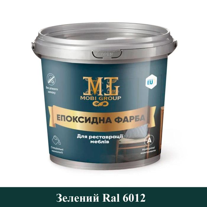 Эпоксидная краска для мебели Mobi Group 4.5кг Зеленая