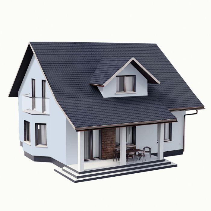 Кольорова Фасадна Силіконова Фарба «Силіконфасад» SkyLine 1010-R80B Суремонт 5л