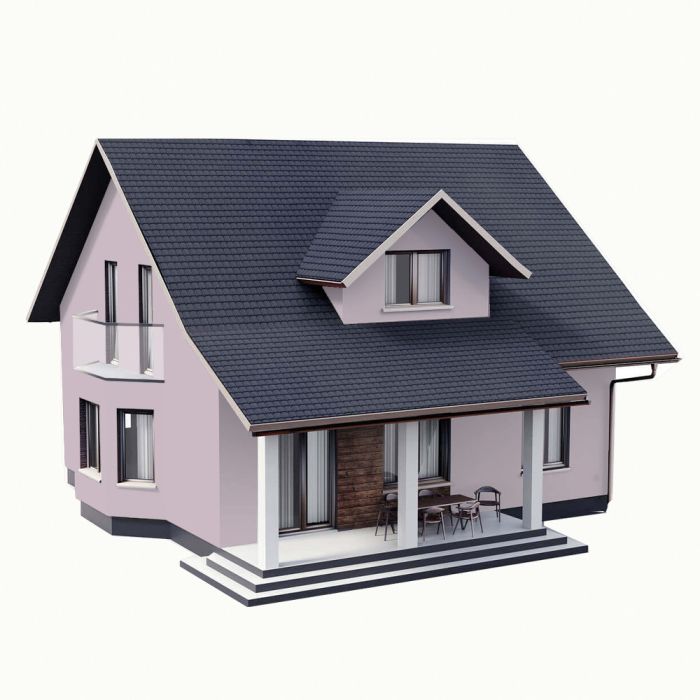 Цветная Фасадная Силиконовая Краска «Силиконфасад» SkyLine 2010-R30B Целиалис 1л