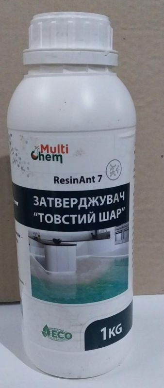 Прозрачный отвердитель для эпоксидной смолы ResinAnt 7 (Анкомин) 1 кг