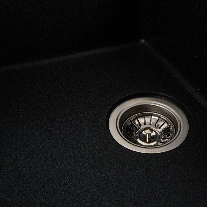 Гранітне миття для кухні Platinum 6250 ZIRKONE матовий Карбон