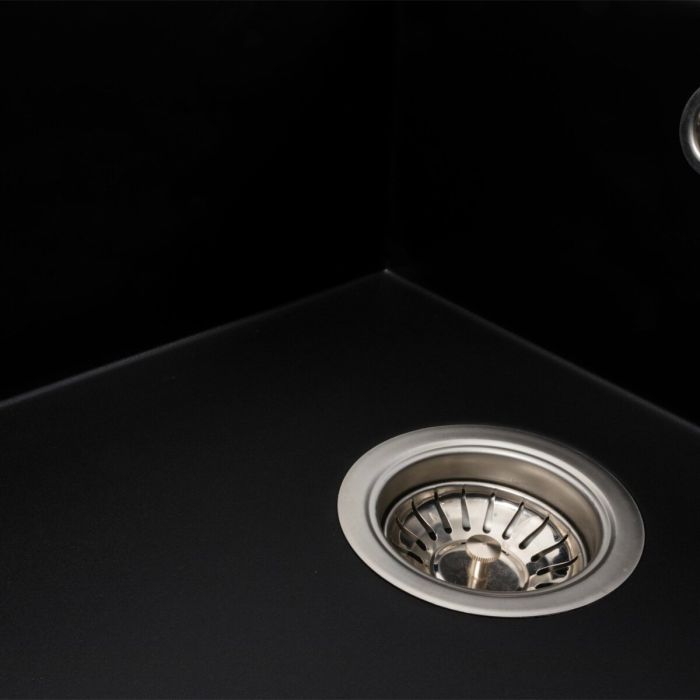 Гранітне миття для кухні Platinum 7950 AZURIT матовий Чорний, ЦЕНТР