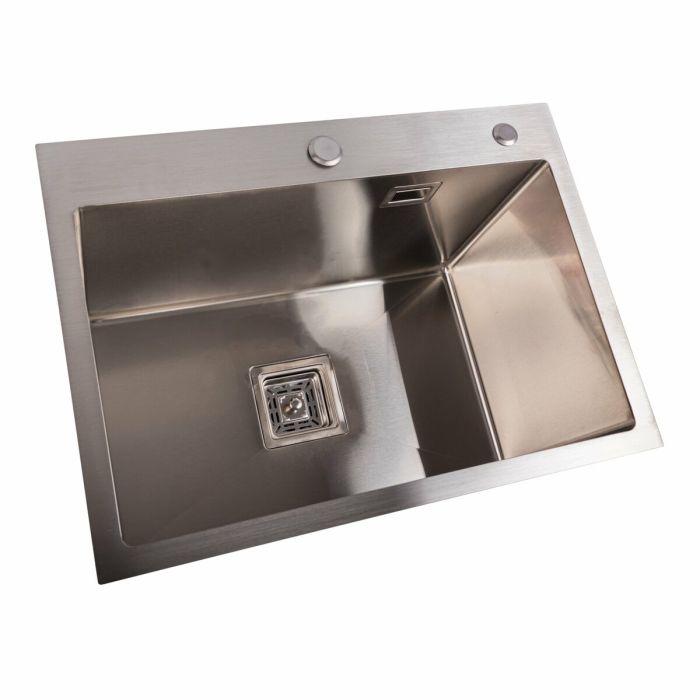 Кухонне миття Platinum Handmade HSB 580х430х220 (квадратний сифон, 3.0/1.0)