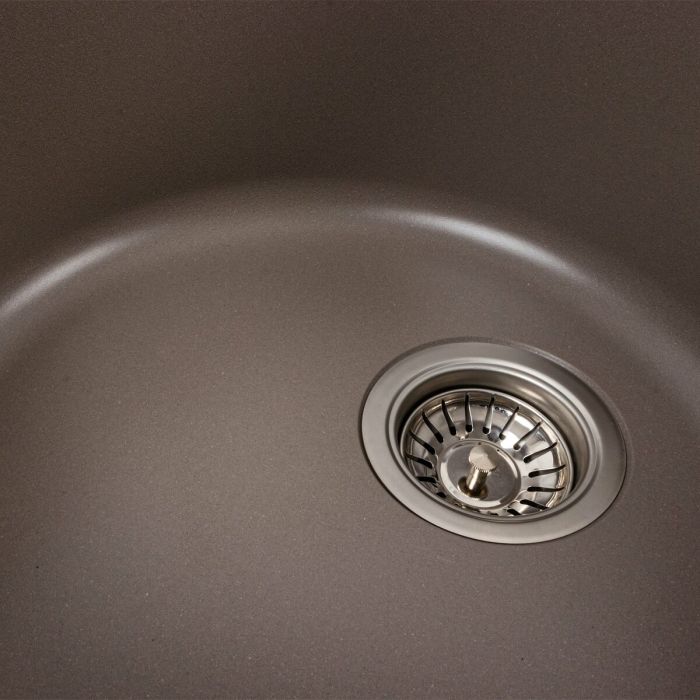 Гранитная мойка для кухни Platinum 7750 LIRA матовая Дюна