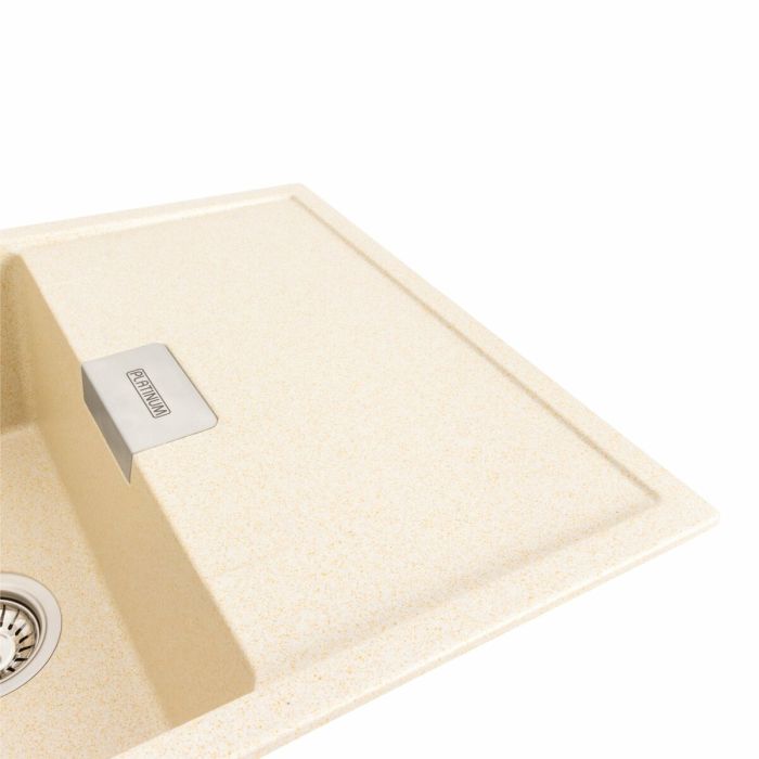 Гранітне миття для кухні Platinum 8650 DIAMOND матове (пісок)
