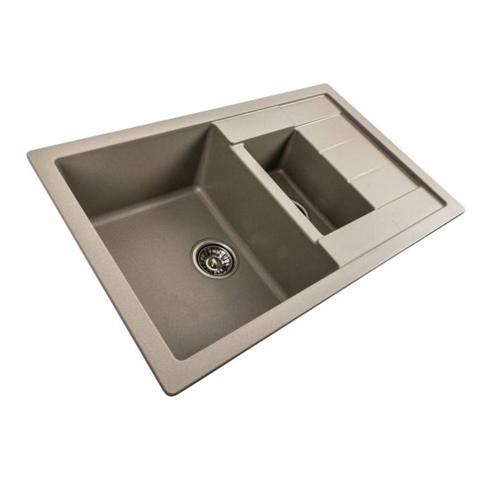 Гранитная мойка для кухни Platinum 7850W TOSKANA матовый Титан
