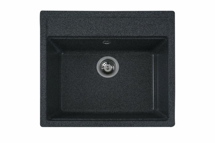 Гранітне миття для кухні Platinum 5751 NIKA глянець Графіт
