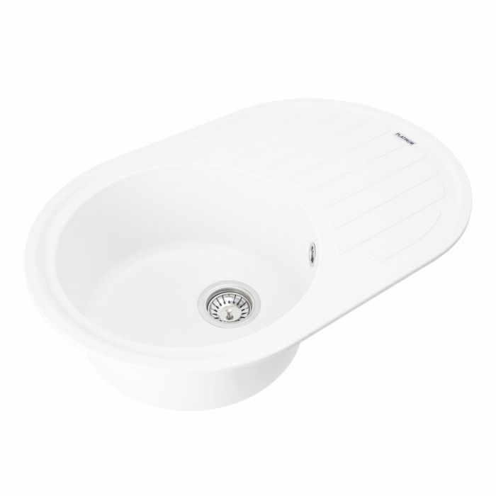 Гранітне миття для кухні Platinum 7750 LIRA матова Білосніжна, R