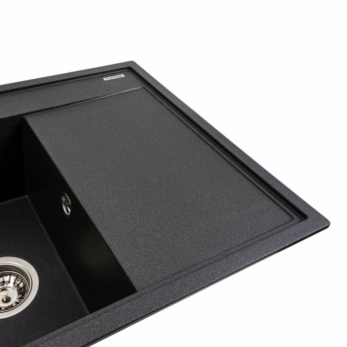 Гранитная мойка для кухни Platinum 7950 AZURIT матовый Морион