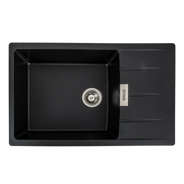 Гранітне миття для кухні Platinum 7850 ROMA матове (чорне), R