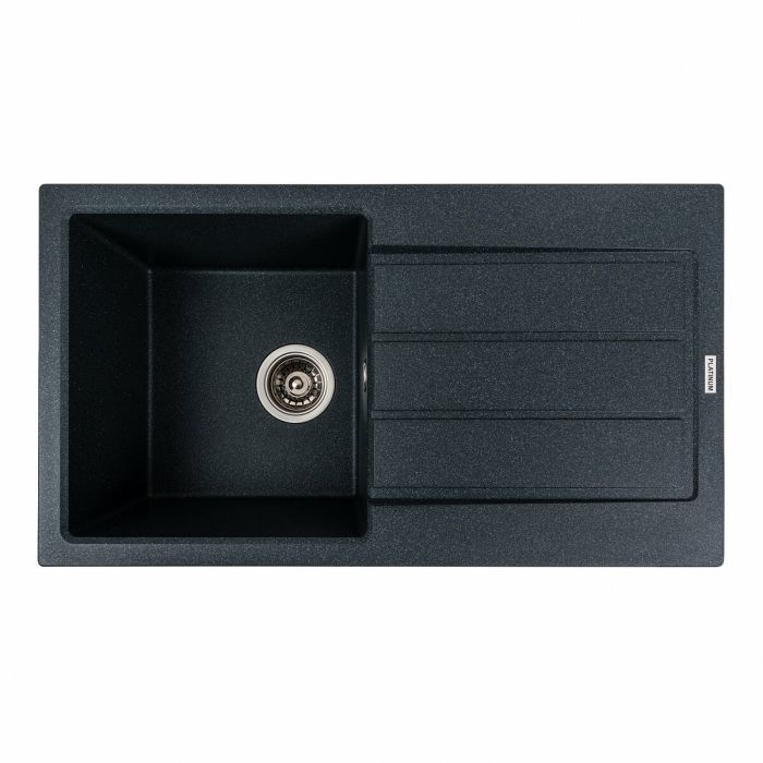Гранітне миття для кухні VALESO 7843 SOLID матовий Антрацит