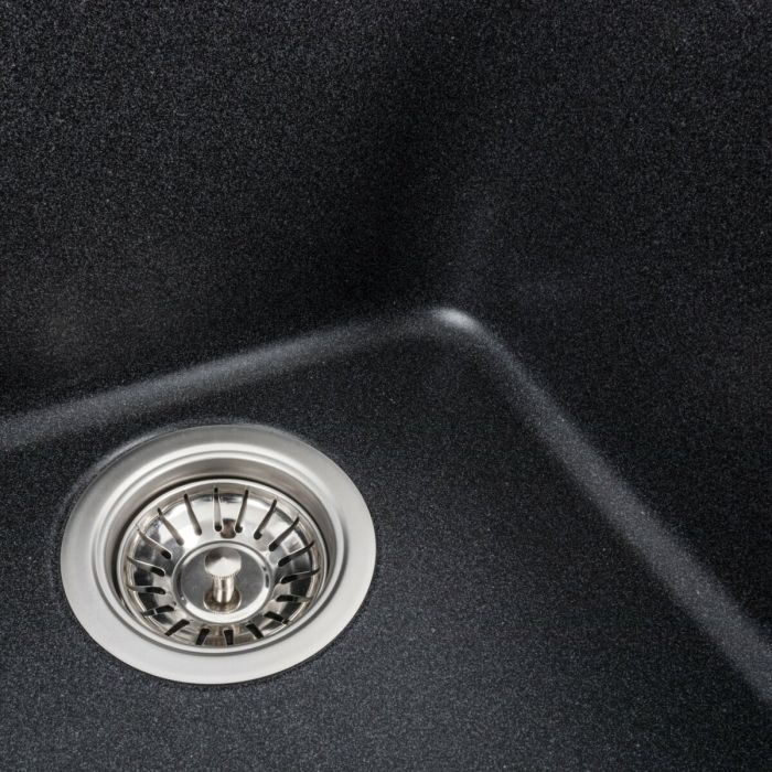 Гранітне миття для кухні Platinum 4050 KORRADO матова Карбон