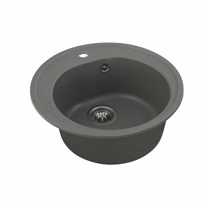 Гранітне миття для кухні Platinum 510 LUNA матова Сірий мусон